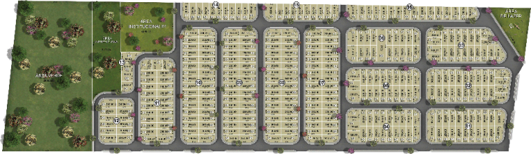 Loteamento com infraestrutura completa